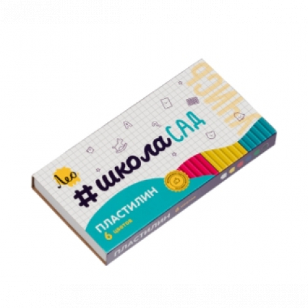 Пластилин классический LMC-0106 120 г ( в картонной упаковке ) 6 цв. .