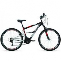 26" Велокомплект ALTAIR MTB FS 26 1.0 (26" 18 ск. рост 18") , черный/красный, RBKT1F16E008