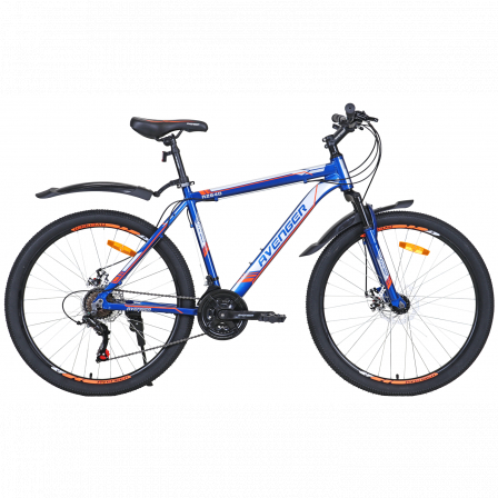 26" Велокомплект  AVENGER A264D, синий/оранжевый, 19"