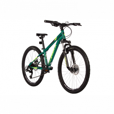 24" Велосипед FOXX CAIMAN LR зеленый, сталь, размер 12