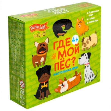 Игра настольная деревянная "Где мой пёс?" Far far land Wood