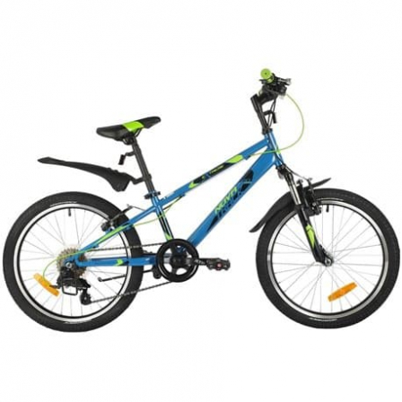20" Велокомпл NOVATRACK EXTREME синий,  сталь, 6 скор., Shimano TY21/Microshift TS38, V- brake тормо