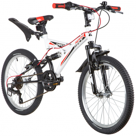 20" Велокомплект Novatrack DART  сталь, 6 ск. белый TY21/RS35/SG-6SI, Shimano