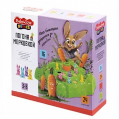 Игра настольная "Погоня за морковкой" Baby toys арт.70046