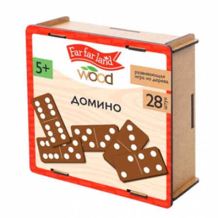 Домино деревянное Far far land wood 28 фишек