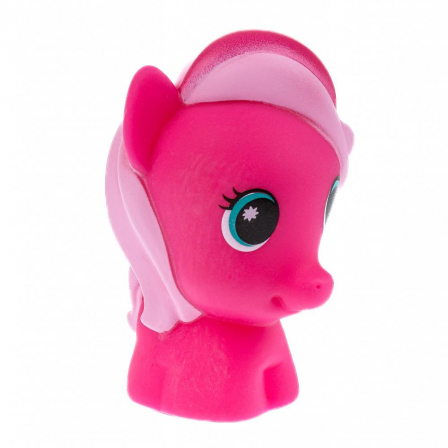 Игрушка для ванны пони розовая в сетке, КАПИТОШКА в кор.500шт