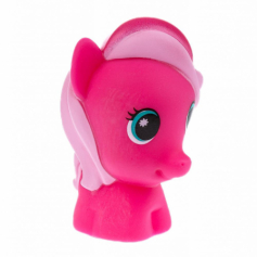 Игрушка для ванны пони розовая в сетке, КАПИТОШКА в кор.500шт