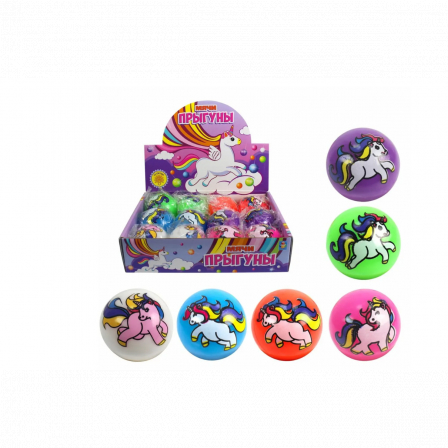 Мячик пвх со светом 5,5 см, асс., д/б 12 шт.1toy