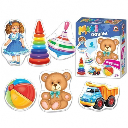 MAXI-пазлы "Игрушки" в кор.