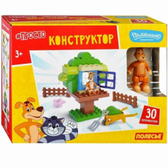 Конструктор "Макси" - "Простоквашино. Шарик строит домик на дереве" (30 элементов) (в коробке)