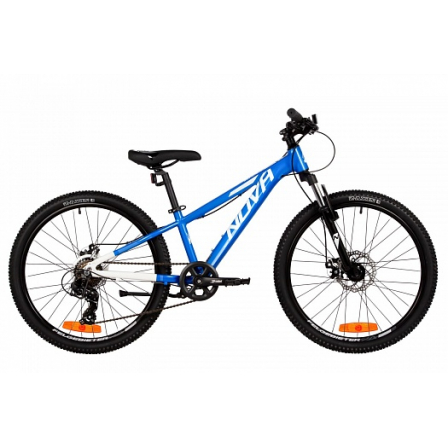 24" Велосипед NOVATRACK 24" EXTREME, алюм.рама 11", синий, 7-скор, TY200/EF41/TZ500, диск.торм.STG