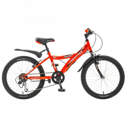 20" Велосипед Novatrack RACER 12 cк.,V- brake красный,сталь