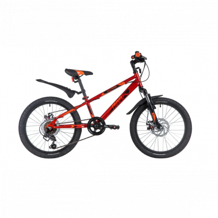 20" Велосипед NOVATRACK  EXTREME, стал., 6 скор., Shimano/MICROSHIFT (красный) дисковый тормоз
