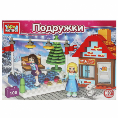 Конструктор на катке, 108 дет. Город мастеров в кор.2*8шт