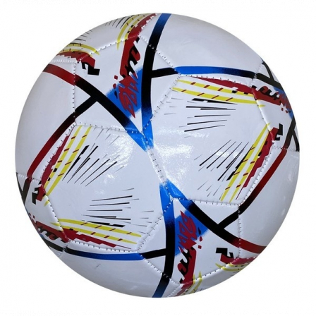 Футбольный мяч 270-280 грамм, PVC, 2 слоя, 1 цвет, диаметр 22 см, в/п 22*20 см