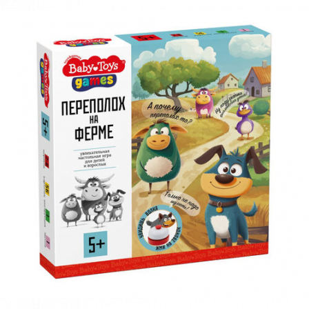 Игра настольная "Переполох на ферме" Baby toys games