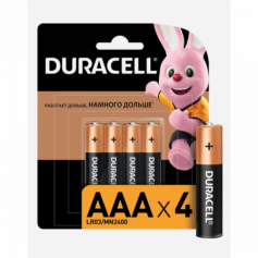 А Батарейка Duraсell (LR03) БЛИСТЕР уп-4 шт(12 блистеров)