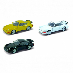 Машина 4.75" PORSCHE 911 TURBO (красн, бел, желт)