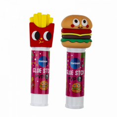 Клей-карандаш ПВП 9 гр. HAMBURGER &CHIPS