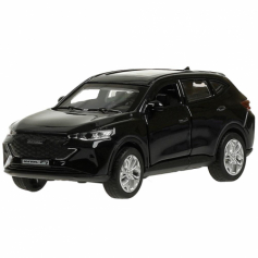 Машина металл HAVAL "haval f7",длина 12 см, дв, багаж, инер, черный, в кор. Технопарк в кор.2*36шт