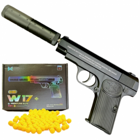 А Игрушечный пистолет Browning с глушителем (W17D PLUS)