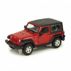 Машина металл JEEP WRANGLER RUBICON 11 см, двери, багаж, инерц, черный, кор. Технопарк в кор.2*36шт