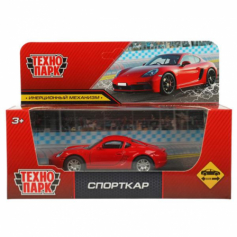 Машина металл СПОРТКАР, 10 см, инерция, кор. Технопарк в кор.2*120шт 2005C109-R