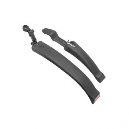 Крылья 24"-26" XGNB-066, полуфэт, пластиковые, чёрные, комплект