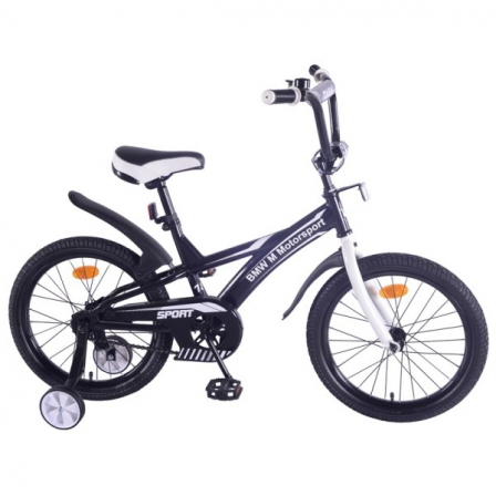 Велокомплект детский 18" BMW j-тип, страх.кол., звонок, черн./бел. в кор.1шт