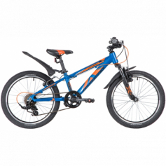 20" Велосипед NOVATRACK  EXTREME, алюм., 7 скор., Shimano/MICROSHIFT V-BRAKE (синий)