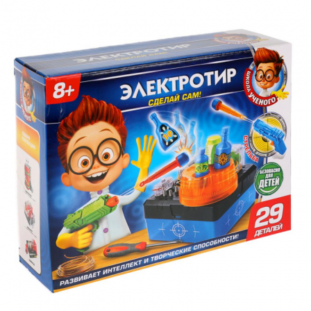 Опыты "школа ученого": электротир на бат. в русс. кор