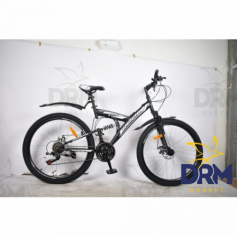26" Велосипед  GTI MА260D, черный/серебристый 14"