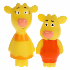 Игрушка для ванны Оранжевая корова Бо и Зо КАПИТОШКА в кор.100шт