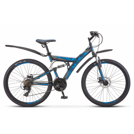 24" Велосипед Stels Focus MD 18-sp 16" рама (синий/черн) V010