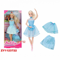 Кукла "Балерина" ручки и ножки сгибаются в/к  12*5*32 см