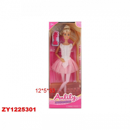 Кукла "Балерина" ручки и ножки сгибаются в/к  12*5*33 см
