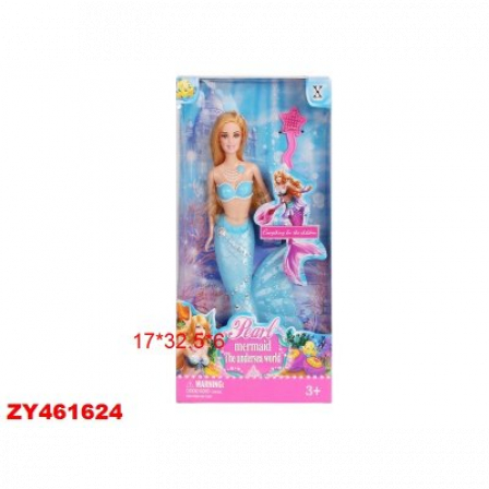 Кукла Русалка с аксесс. в/к 17*32,5*6