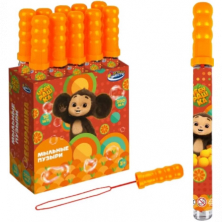 Мыльные пузыри Чебурашка 200 мл, в колбе 38 см, кор.23,5*10,5*38см ИГРАЕМ ВМЕСТЕ