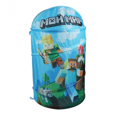 Корзина для игрушек майнкрафт 43*60см ИГРАЕМ ВМЕСТЕ
