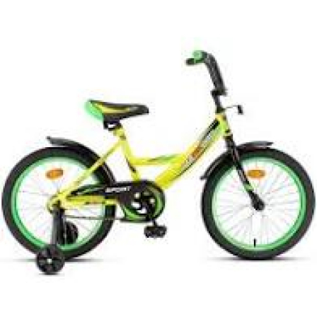 18" Велокомплект MAXXPRO SPORT-18-2 (желто-зеленый)