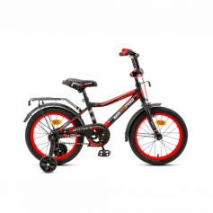 16" Велокомплект ONIX -16-1 (матовый черно-красный) багажник, длинное крыло