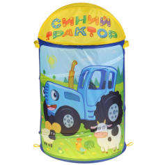 Корзина для игрушек СИНИЙ ТРАКТОР 43*60см
