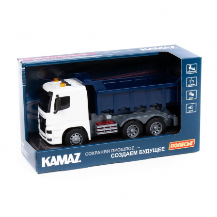 KAMAZ, автомобиль-самосвал инерционный (со светом и звуком) (в коробке)