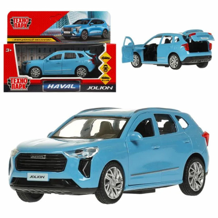 Машина металл haval jolion 12см, двери, багаж, син, кор. Технопарк в кор.2х36шт