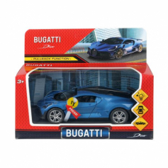 Модель металл свет-звук bugatti divo 14,9 см, двери, инерция, спойлер Технопарк в кор.2*48шт
