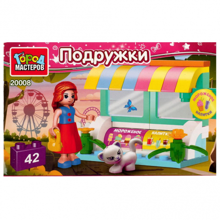 Конструктор ларек сладостей, 42 дет. Город мастеров в кор.2*40шт 20008-AA