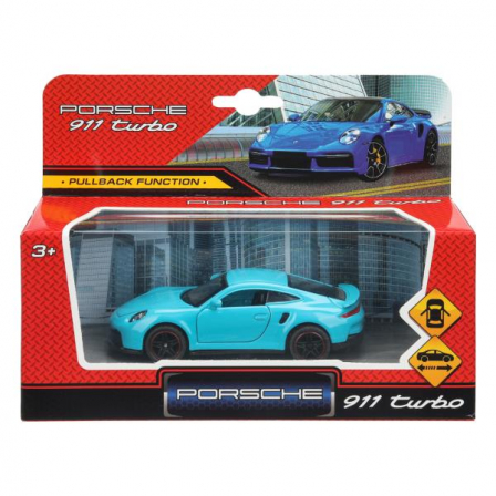 Машина металл porshe 911 turbo инерция, двери, размер 10.5 Технопарк в кор.2*120шт