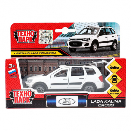 Машина металл LADA kalina cross 12 см., дв, багаж, инерц., кор. Технопарк в кор.2*24шт