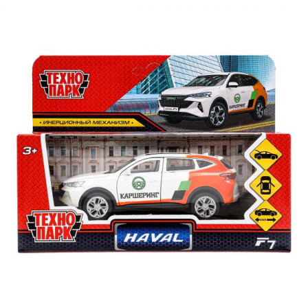 Машина металл HAVAL "haval f7", длина 12см, дв,багаж,инер,каршеринг, в кор. Технопарк в кор.2*36шт