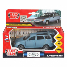 Машина металл LADA 111, 12 см, инерц., двери, багаж., инерц., кор. Технопарк в кор.2*24шт